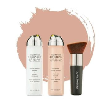 Northix AirBrush tekući puder 3 kom - svijetli/laki
