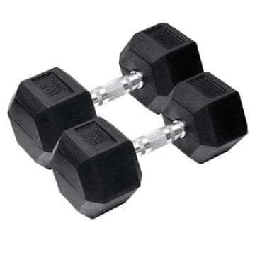 Northix Orange Gym - Šesterokutne bučice - 10 kg - set od 2