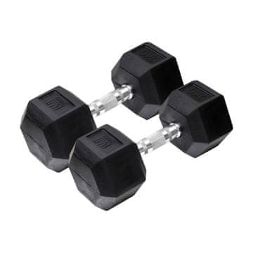 Northix Orange Gym - Šesterokutne bučice - 2 kg - set od 2