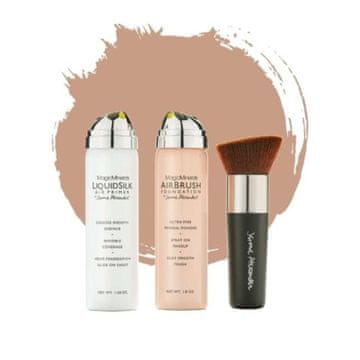 Northix AirBrush tekući puder 3 kom - toplo/srednje nijanse