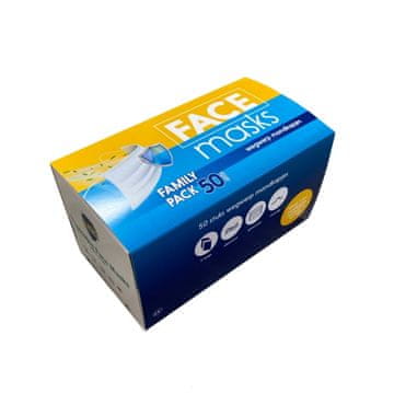 Northix Orange Care - Jednokratna maska za lice - 50 kom. Mondkapjes