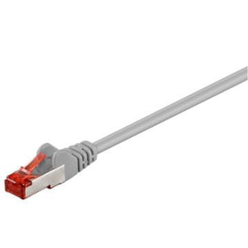 Goobay S/FTP (PiMF) CAT 6 patch 0,25m sivi mrežni kabel