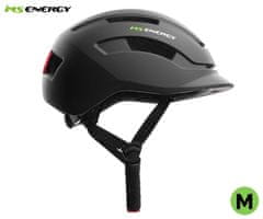 MS ENERGY MSH-300 pametna kaciga za bicikl, vel. M, 55-58cm, LED rasvjeta, crna