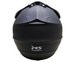 MS ENERGY MSH-400 FULL-FACE kaciga za bicikl/romobil, vel. L, 58-61cm, crna