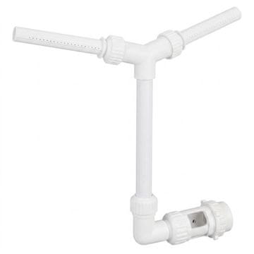 HOME & MARKER® Solarna fontana za bazen s LED rasvjetom, podesiv protok vode, dekorativni efekt maglice | LIGHTARC