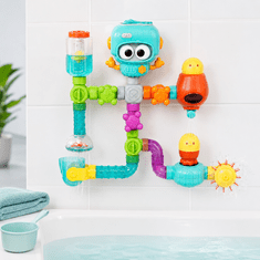 JOJOY® STEM igračka za kupanje s usisnim čašicama, vodeni kotačići i elementi za igru, 27 kom | OCTOYFUN