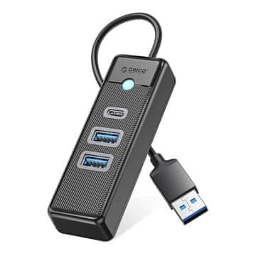 Orico PWC2U-U3 HUB USB adapter - 2x USB 3.0 / USB-C 0.5m, crni