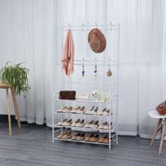 Herzberg Herzberg Vješalica za kapute i organizator za hodnik s 4 razine - 80x153 cm