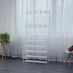 Herzberg Herzberg Vješalica za kapute i organizator za hodnik s 4 razine - 60x170 cm