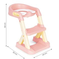 EcoToys Dječji WC s ljestvama i stepenicama, žute boje ECOTOYS