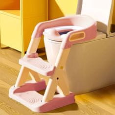 EcoToys Dječji WC s ljestvama i stepenicama, žute boje ECOTOYS