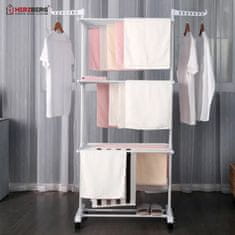 Herzberg Herzberg HG-8034WHT: Stalak za odjeću za selidbu - bijeli