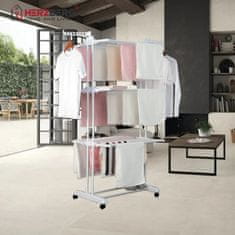Herzberg Herzberg HG-8034WHT: Stalak za odjeću za selidbu - bijeli