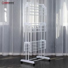 Herzberg Herzberg HG-8034WHT: Stalak za odjeću za selidbu - bijeli