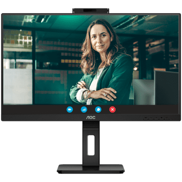 AOC Q27P3QW poslovni monitor – 68,6 cm (27"), QHD (2560 x 1440), IPS, 100 Hz, 4 ms (GtG), Adaptive Sync, 2 MP web-kamera, mikrofon, USB-koncentrator, 2x HDMI, 1x DP