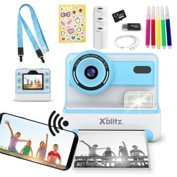 Flash FLASH BLUE INSTANT KAMERA ZA DJECU S TERMIČKIM PISAČEM