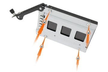 slomart Panel za pogone Icy Dock MB492SKL-B, 2x 2.5" SAS/SATA, Hot-Swap, crni