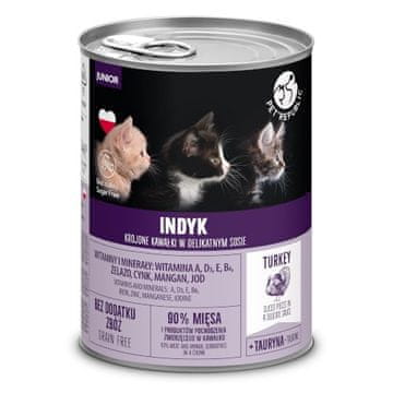 PET PET REPUBLIC Puretina za juniore - mokra hrana za mačke - 400g