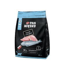 PMI PAN MIĘSKO Piletina s pastrvom S - suha hrana za mačke - 400g