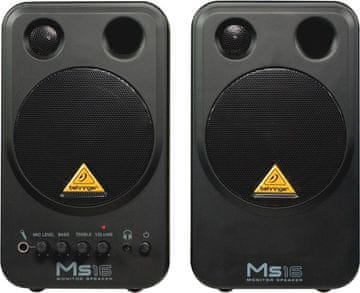 Behringer Behringer MS16 stereo zvučnici, crni, žični, 16W