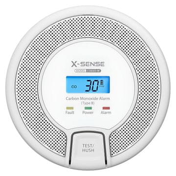 X-Sense X-Sense CO03D-W detektor dima i CO, bežični, bijeli/sivi