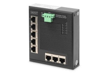 Digitus Digitus 8-portna Gigabitna industrijska sklopka, ravna, neupravljana