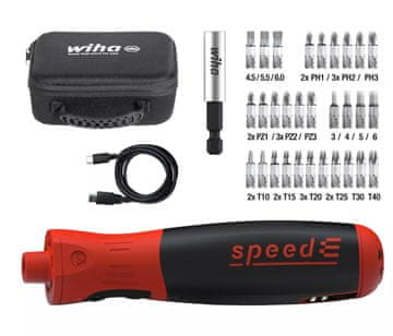 slomart Speede PocketDrive električni odvijač s kasetom za bitove i torbicom