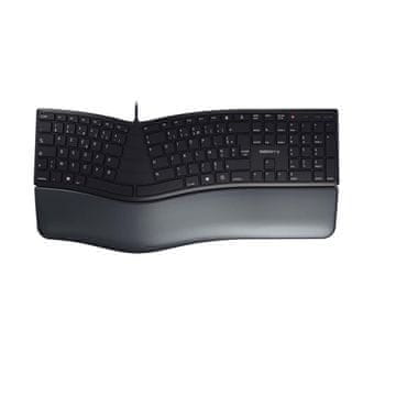 Cherry CHERRY KC 4500 ERGO, ergonomska tipkovnica, USB, francuski AZERTY, crna