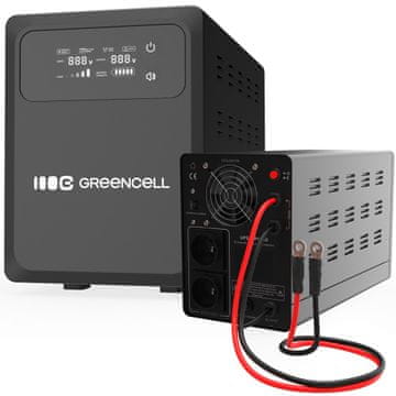 gce UPS GCE PowerCore 800VA 500W AVR 12VDC LCD, Pure sine