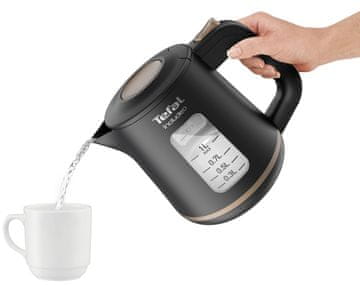 slomart Tefal Includeo KI5338 električno kuhalo za vodu, 1 L, 2400 W, crna