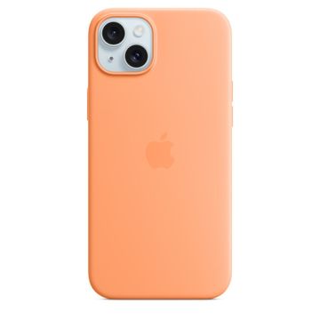 slomart Apple iPhone 15 Plus Silikonska maska s MagSafe - Orange Sorbet