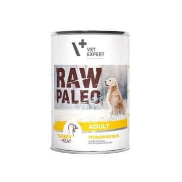slomart VETEXPERT Raw Paleo Adult Monoprotein Puretina - mokra hrana za pse, 400 g