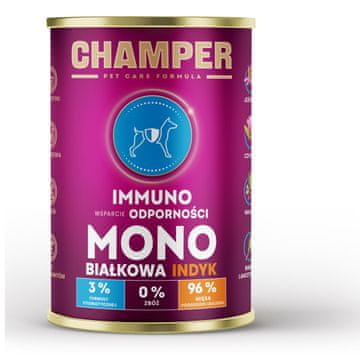 slomart CH2 CHAMPER Immuno Monoprotein Puran - Mokra hrana za pse - 400 g
