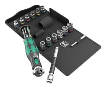 slomart Wera Zyklop Pocket Set 3 garnitura nasadnih ključeva i bitova, 27 komada, crna/zelena