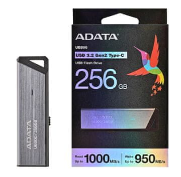 slomart ADATA UE800 USB stick 256 GB USB-C 3.2 Gen 2, srebrni
