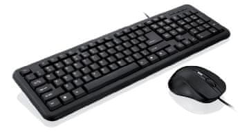 slomart iBox OFFICE KIT II tipkovnica + miš, žični, USB