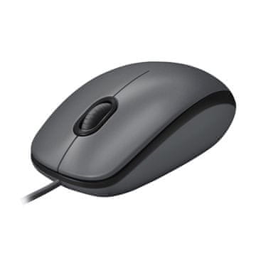 slomart Logitech Miš M100, crni, USB