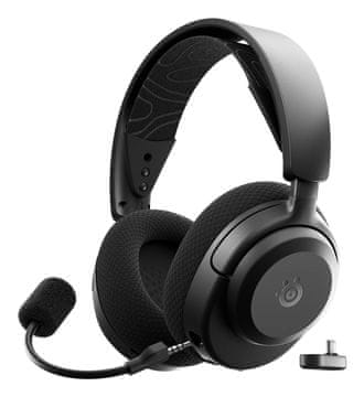 slomart SteelSeries Arctis Nova 3 WL bežične gaming slušalice, crne