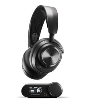 slomart SteelSeries Arctis Nova Pro X bežične gaming slušalice, poništavanje buke, crne