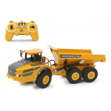 slomart Jamara Volvo A40G RC bager na daljinsko upravljanje 1:20, električni motor, siva/žuta