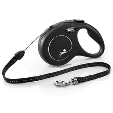 slomart Flexi New CLASSIC 8 m crni teleskopski povodac za pse - uzica