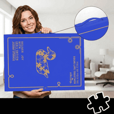 Nikcorp Album za puzzle NIKCORP, organizator s 20 pretinaca za slaganje od 1000 komada, plavi, PP materijal, dimenzije korica 75x54x4 cm, dimenzije folija 72x52 cm, zaštita od prašine i oštećenja, ergonomska
