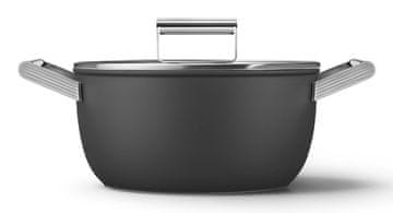 slomart Smeg CSF2412BLM višenamjenski lonac 5.4 L, 24 cm, crna