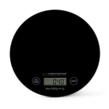 slomart Esperanza kuhinjska vaga EKS003K, crna, okrugla, elektronska