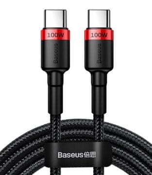 slomart Baseus CATKLF-AL91 USB kabel USB C na USB C, 2 m, 100W, crni