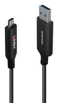 slomart Lindy 10m USB 3.2 Gen 1 Type A do C hibridni optički kabel