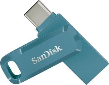 slomart SanDisk Ultra Dual Drive Go USB stick 256GB, USB-A/USB-C 3.2 Gen 1, plavi