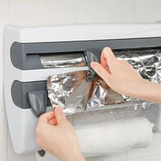 Herzberg Herzberg HG-03145: Zidni dozator papirnatih ručnika, prozirne folije i folije za kućanski pribor