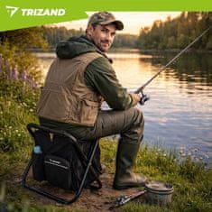 Trizand Sklopivo ribolovno sjedalo 3-u-1 s izoliranim ruksakom, do 150 kg