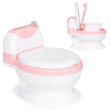 EcoToys WC školjka s uklonjivim umetkom i četkom za djecu ECOTOYS